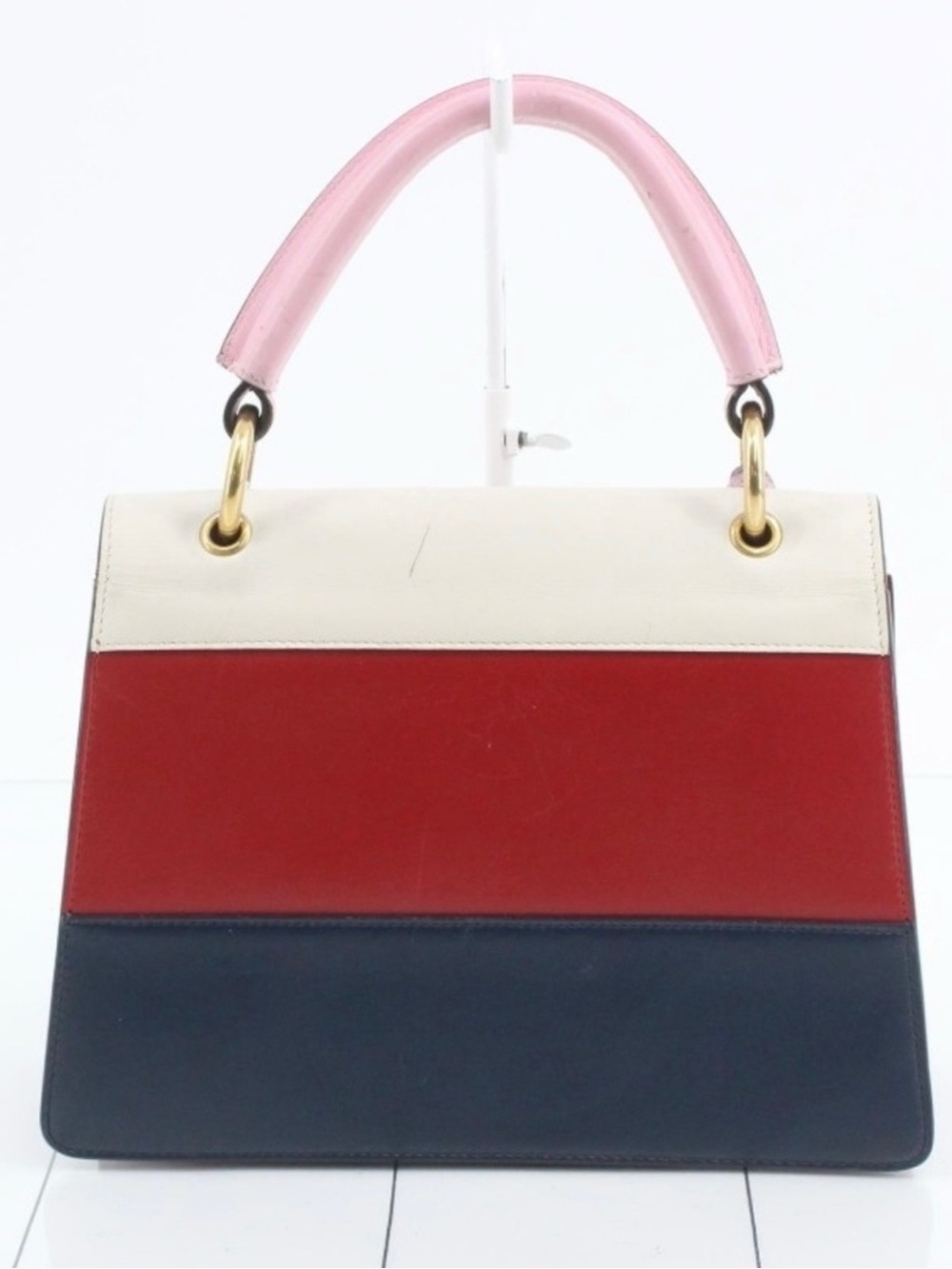 Gucci Queen Margaret Leather handbag shoulder bag blue red color white - Picture 2 of 5